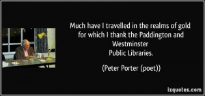 More Peter Porter (poet) Quotes