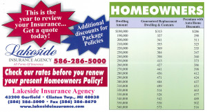 Lakeside Insurance Michigan Homeowners Insurance Rates Advertisement