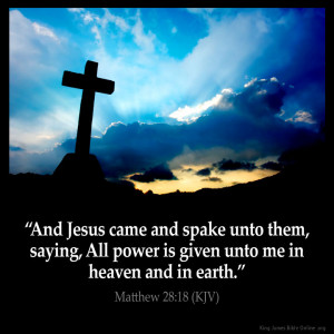 Matthew 28:18 Inspirational Image