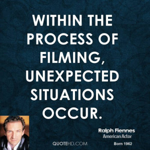 Within the process of filming, unexpected situations occur.