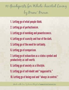 Brene Brown has some interesting thought, have just bought her book ...