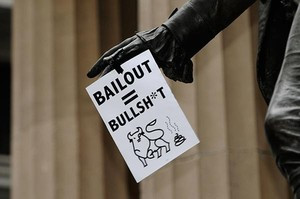 Protest against the Wall Street bailout, 2009. Two years after the ...