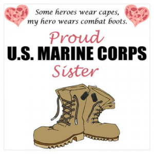 Proud USMC Sister Poster