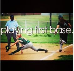 Softball, the true extent of what a first baseman does to get the ...