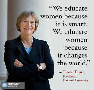Women . Education EDUCATE YOURSELF AS WELL AS THROUGH AN 'EDUCATION ...