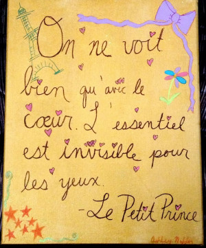 Le Petite Prince quote in French