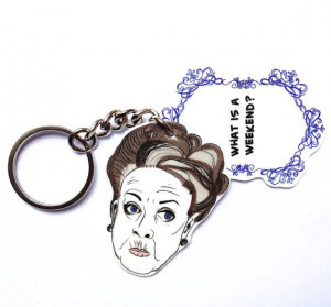 Downton Abbey Violet Dowager Quotes Keychain by PeachyApricot