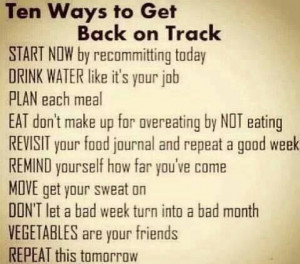 Ten Ways to Get Back on Track