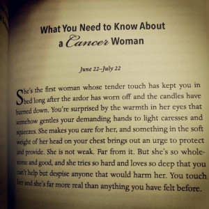 Cancer Woman-if anyone read this to me..id simply melt