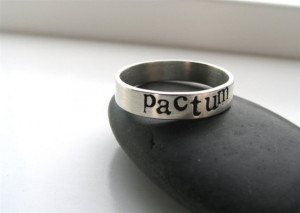 silver rings with sayings