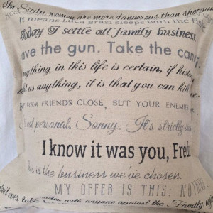 ... www.etsy.com/listing/161061528/godfather-1-2-movie-quote-pillow-cover