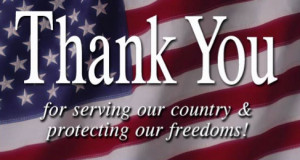 Thank You Veterans for Your Service to Our Country