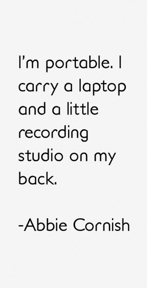 ABBIE CORNISH QUOTES