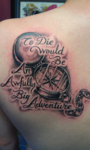 Peter Pan Tattoo one of my favorite quotes