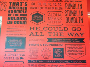 ESPN DC2 quote wall. This is just a part of the wall. I am sure ESPN ...