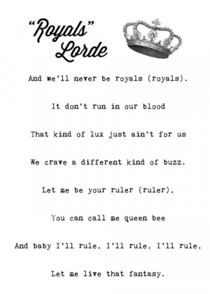 lorde royals lyrics