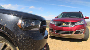 2013 Dodge Durango vs Chevy Traverse Muddy Off-Road Mashup Review ...