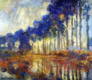 Les Peupliers, Automne – Claude Monet