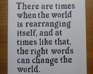 Ender's Game Quote: Rearranging World -- Single-Color Screenprint ...