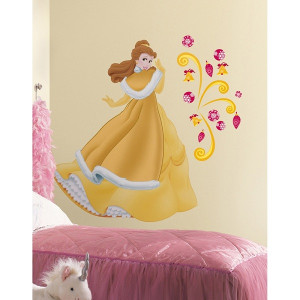 ... princess collection belle holiday add on wall decal 600x600 Princess