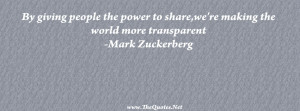 By giving people the power to share, we are making the world more ...