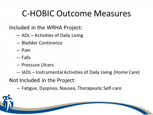 HOBIC Outcome Measures Included in the WRHA Project: – ADL ...