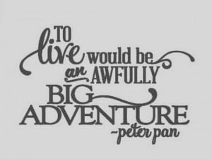 Peter Pan Quote Vinyl Wall Lettering Quote by MorningWoodStudio, $10 ...