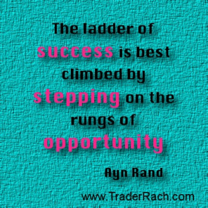 Get off the sidelines and seize opportunities! http://www.traderrach ...