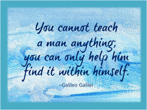 You Cannot Teach Man Anything
