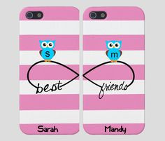 Best Friends Infinity Case, Best Friends Owls Iphone Case, Two Case ...