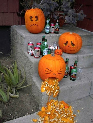 One pumpkin had way too much to drink