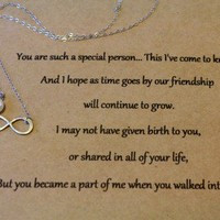 step daughter infinity necklace with posted by handmarked from
