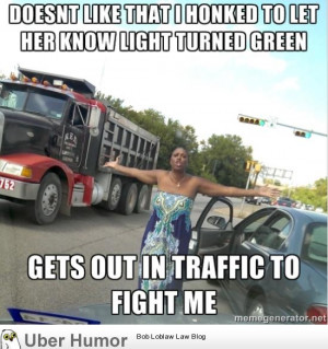 Just ran into this woman at the local red light