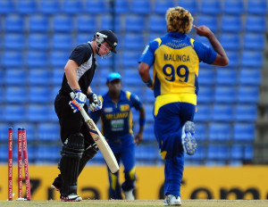 Tom Latham Was Bowled Lasith Malinga For Off Balls Sri Lanka