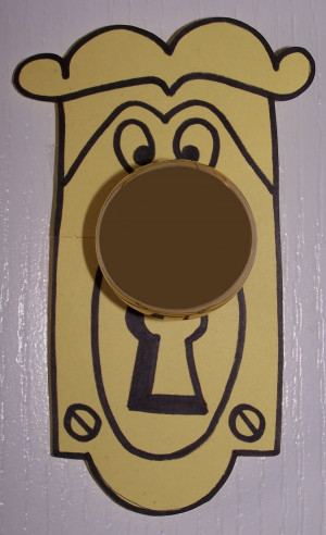 Doorknob Alice In Wonderland I drew the door knob face on a