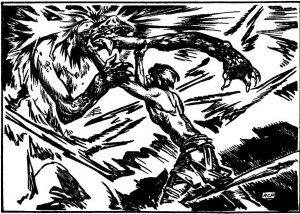 Beowulf And Grendel Battle The story of beowulf: part ii