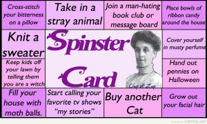 funny Happy birthday old lady here is your spinster card cupofzup.com