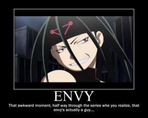 Fullmetal Alchemist Envy Gender Technically envy doesn't have