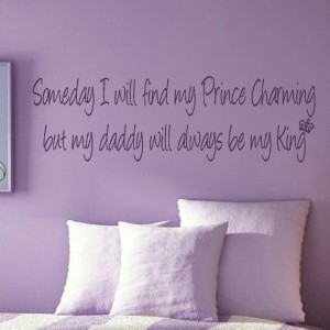 Prince Charming Girls Bedroom Quote Wall by WallStickersExtra, £19.99