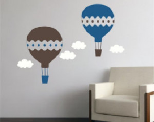 28x22 Air Balloon Vinyl Decor Wall Lettering Words Quotes Decals Art ...