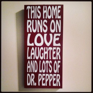... Dr. Pepper 6x12 Wood Sign Quote Art Home Decor House Doctor Pepper Red