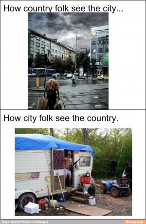 City vs. country / iFunny :)