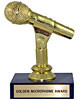 Golden Microphone Award Trophy