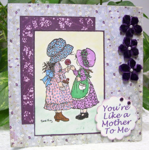 You're Like a Mother To Me - Handmade Stamped Card for Someone Special ...