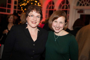Julia Sweeney and Dr Jennifer Kapo of Yale Cancer Center Kathy