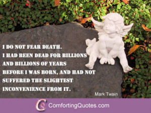 Mark Twain Fear Death Shirts