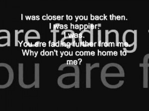 come home to me.