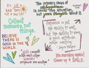 decided to doodle some of my favorite quotes and share them with you ...