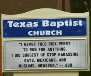 never told Rick Perry to run for anything. I did suggest he stop ...