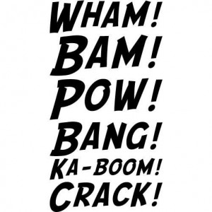 Comic Book Words SMALL Vinyl Wall Decal Sticker by wallstickz, $22.95